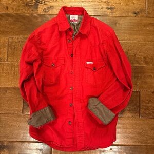 Topo Designs Vibrant Red Men's Shirt Jacket